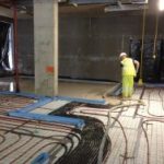 Laying Floor Screed Over Underfloor Heating