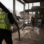 Levelling Floor Screed While Being Pumped in as feash liquid