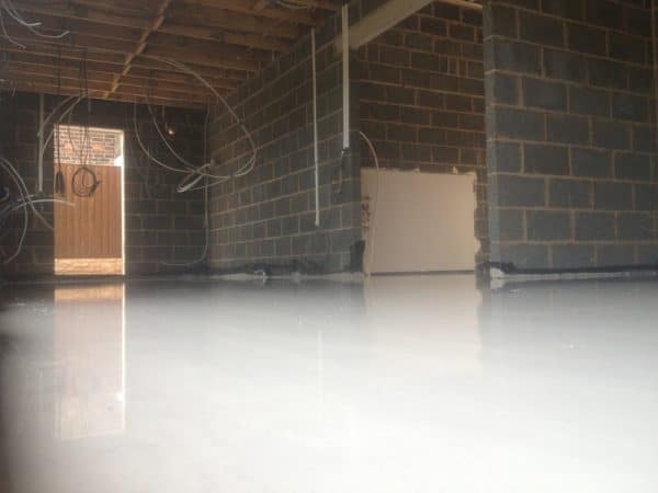 Sand and Cement floor Screed drying process - conversion