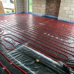 Fully Laid Under Floor Heating system pipes installed before screeding