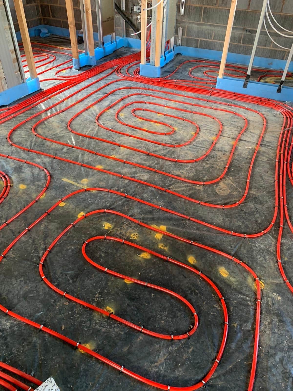 Underfloor heating Birmingham: A system installed by GM Floor Screeds in a West Midlands property