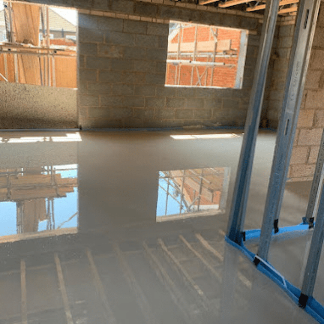 Screed supplied to a home by liquid floor screed suppliers in Derby GM Floor Screeds