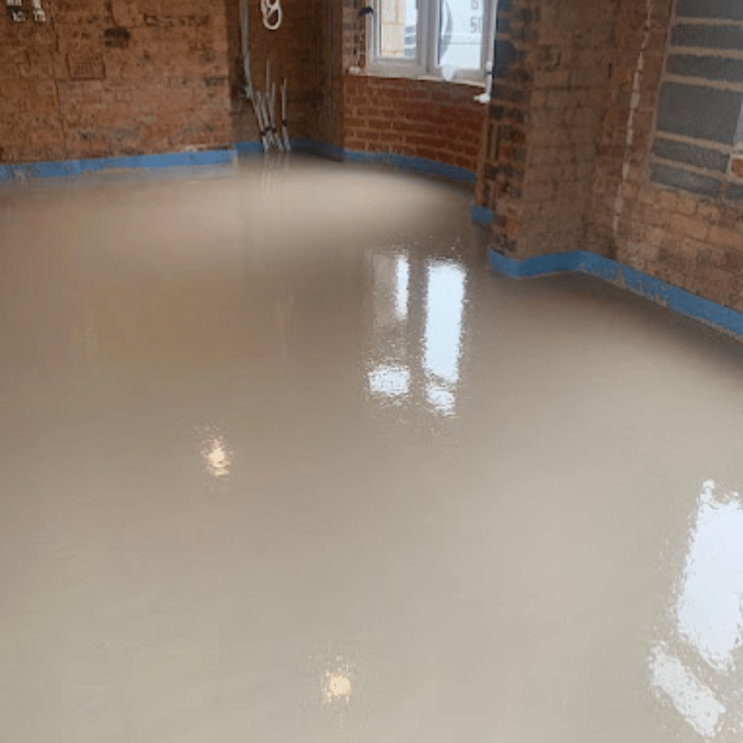 Liquid screed supplied to a home by floor screeding contractors in Derby GM Floor Screeds