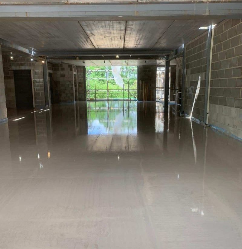 Liquid floors screed applied to a home in Buckinghamshire by GM Floor Screeds