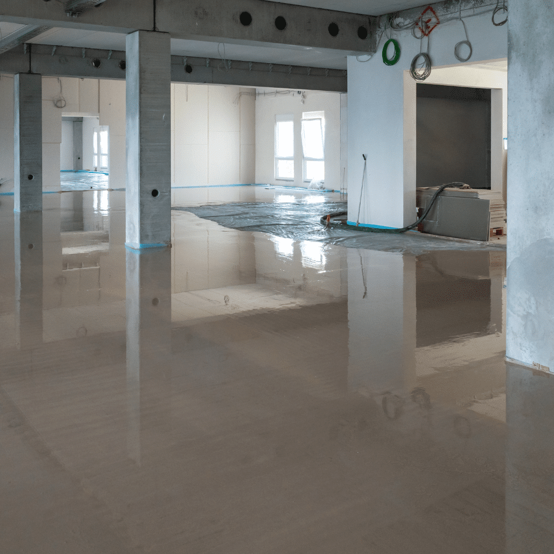 A heating system and screed installed by underfloor heating installers Worcester: GM Floor Screeds